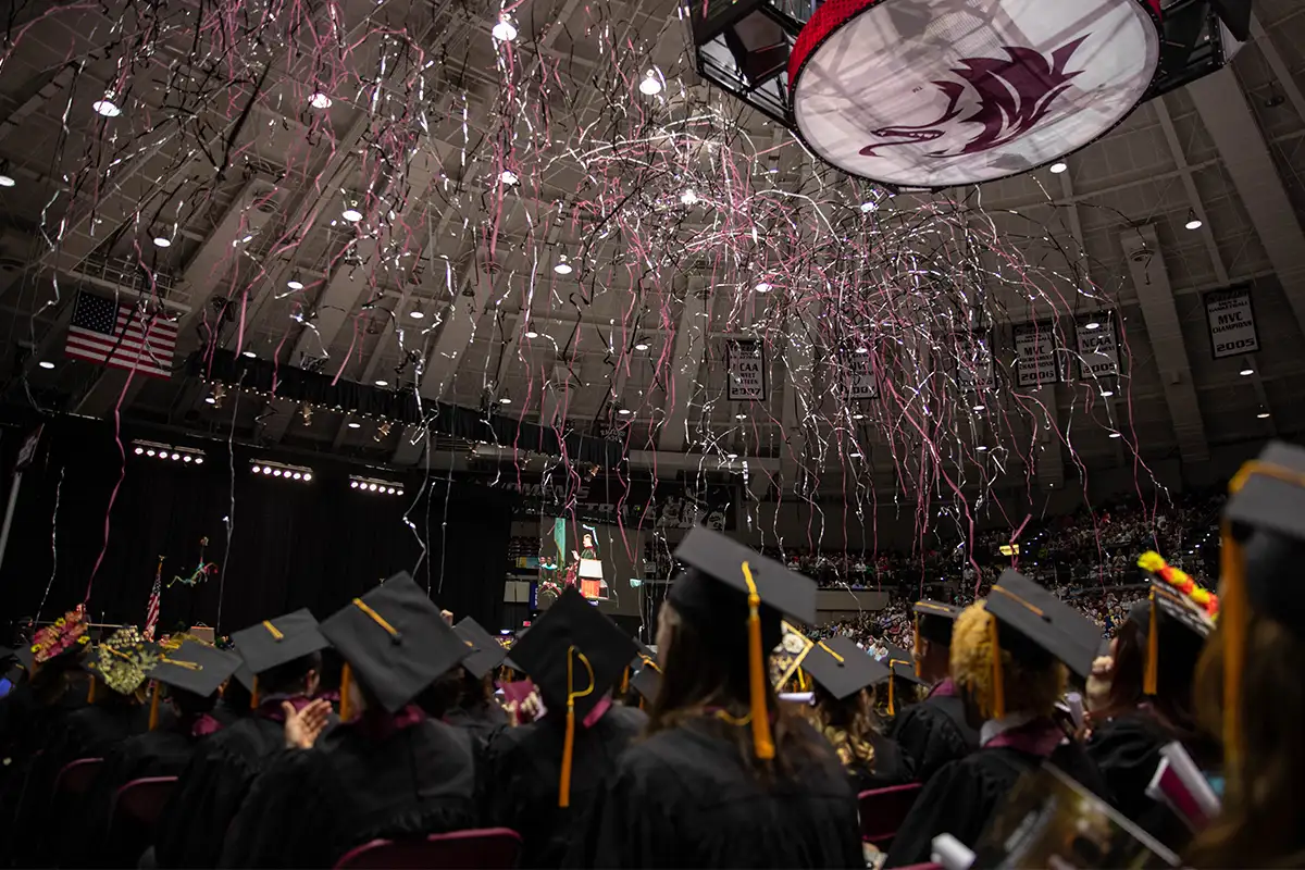 siu commencement in the arena